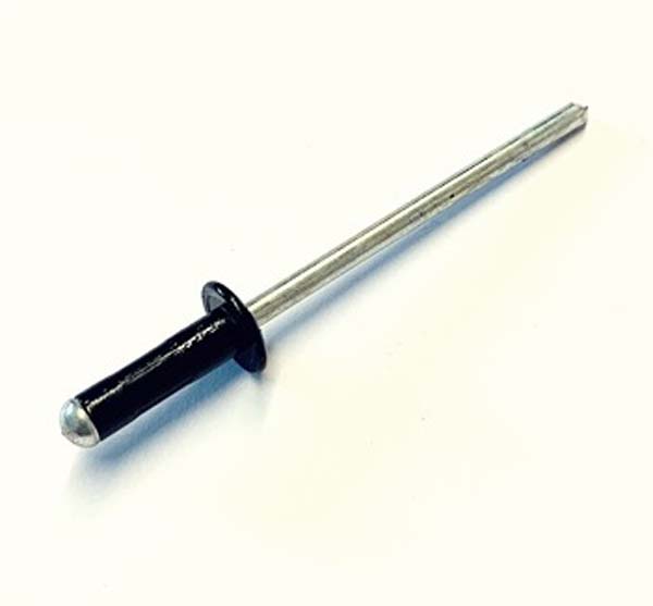 4.8mm X 16.5mm MULTIGRIP RIVET Aluminium Body / Steel Stem (6.5mm-13mm GRIP RANGE) **BLACK** 